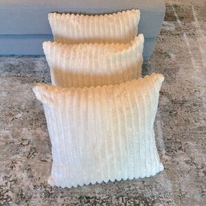 3 LivingSpaces Throw Pillows (20” x 20”)